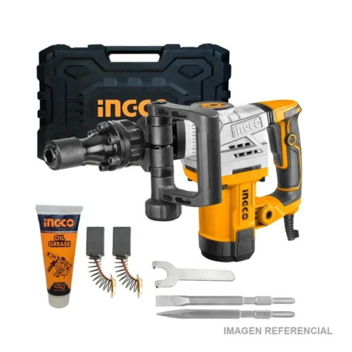 Martillo Demoledor Hex 17mm Ingco PDB130018 20J 1300W 7Kg